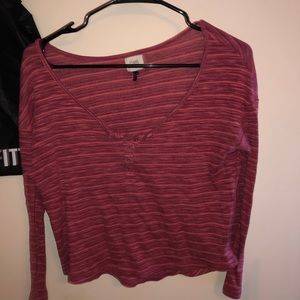 Cute Striped Long Sleeve Tee